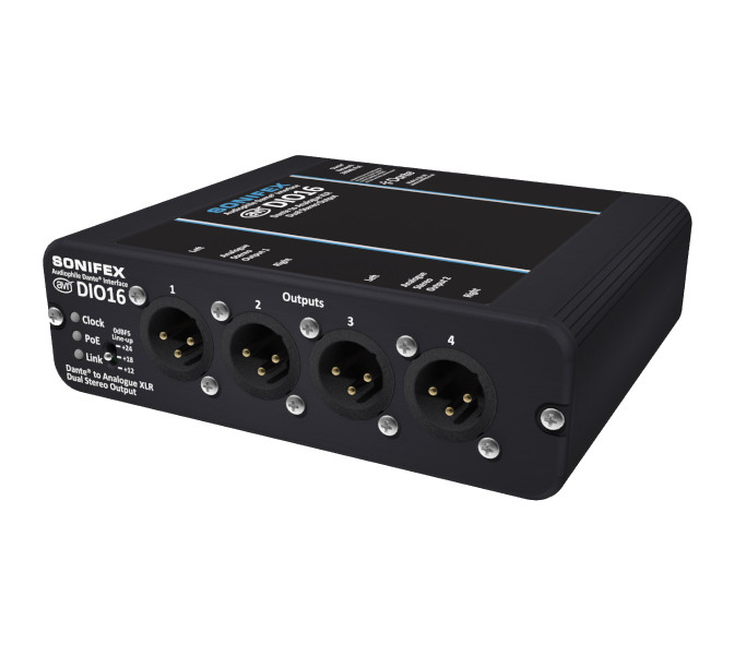 Sonifex AVN-DIO16 - Dante to 4 Analogue XLR Outputs