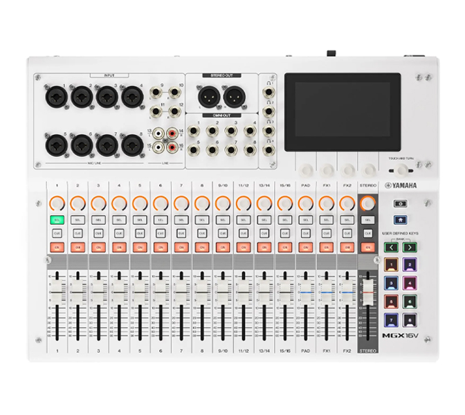 Yamaha MGX16V WH - prenosný digitálny mixpult