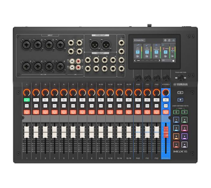 Yamaha MGX16 BK - prenosný digitálny mixpult