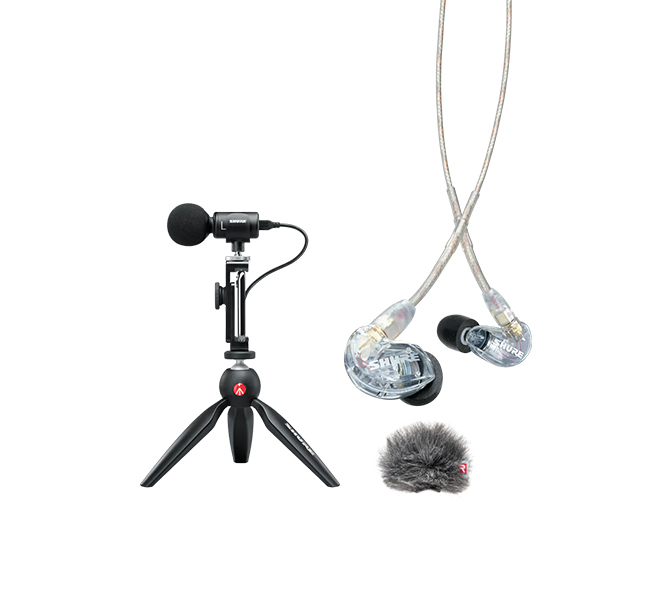 SHURE MV88+SE215-CL-EFS