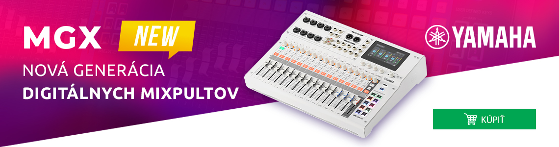 nová generácia Yamaha mixpultov MGX